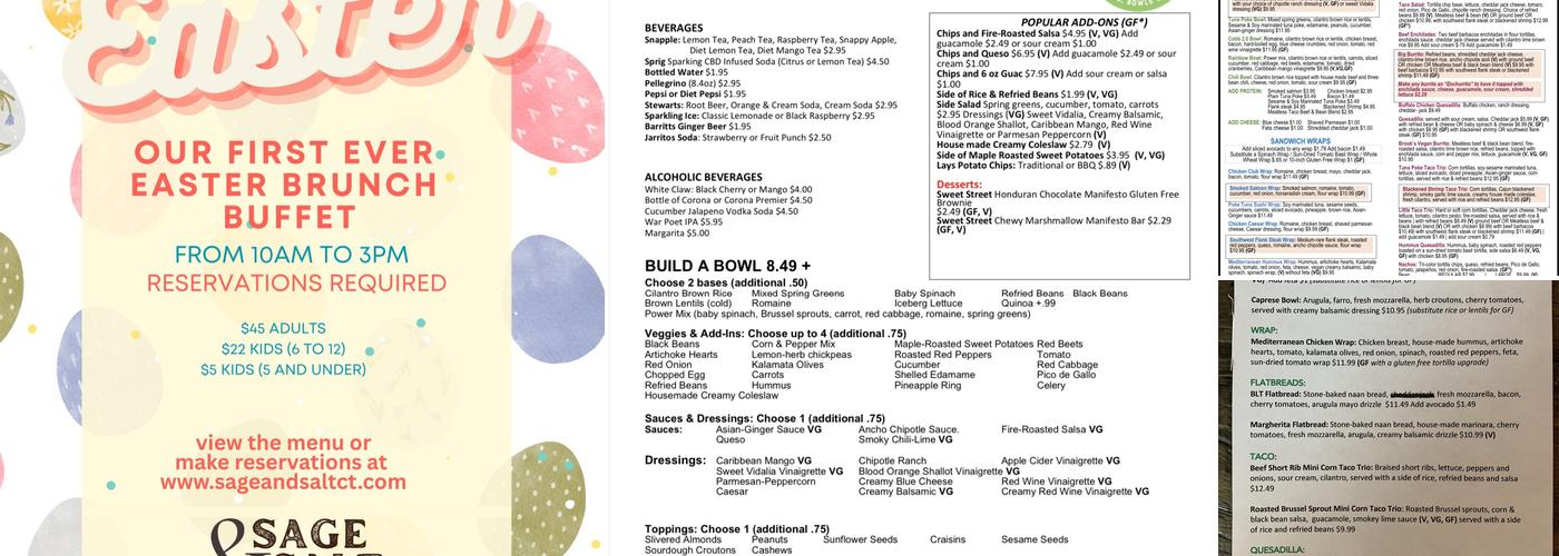 Salt 2.0 Menu