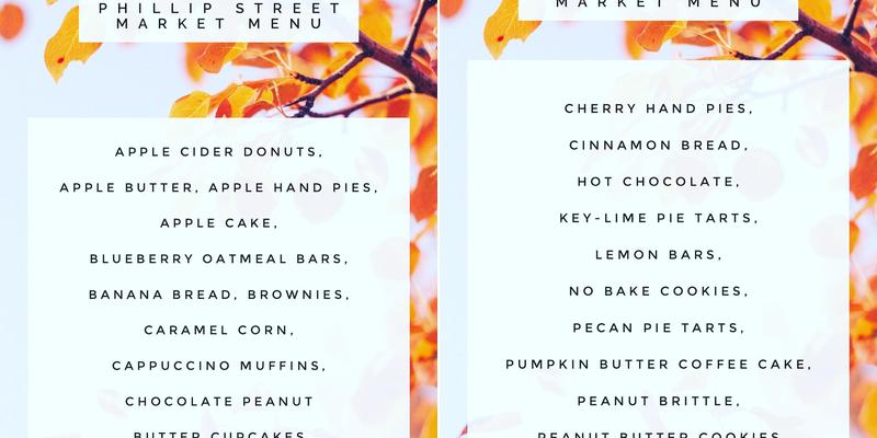 Sunflower Shoppe Menu