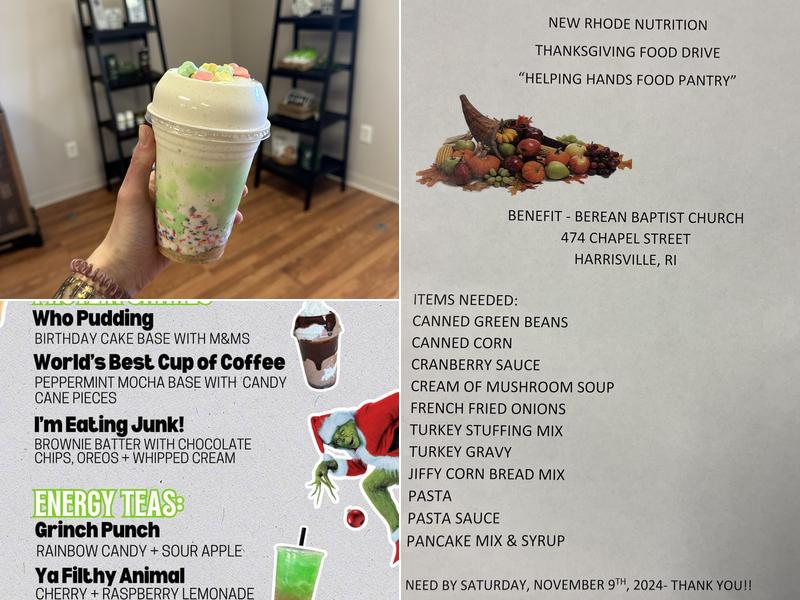 New Rhode Nutrition Menu