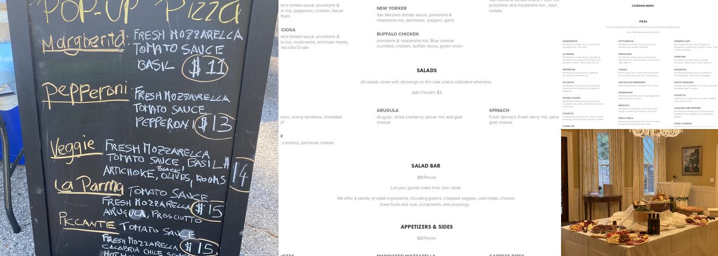 Atlanta Pizza Truck Menu