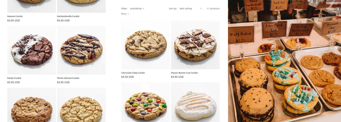 Hot Mess Cookies Menu