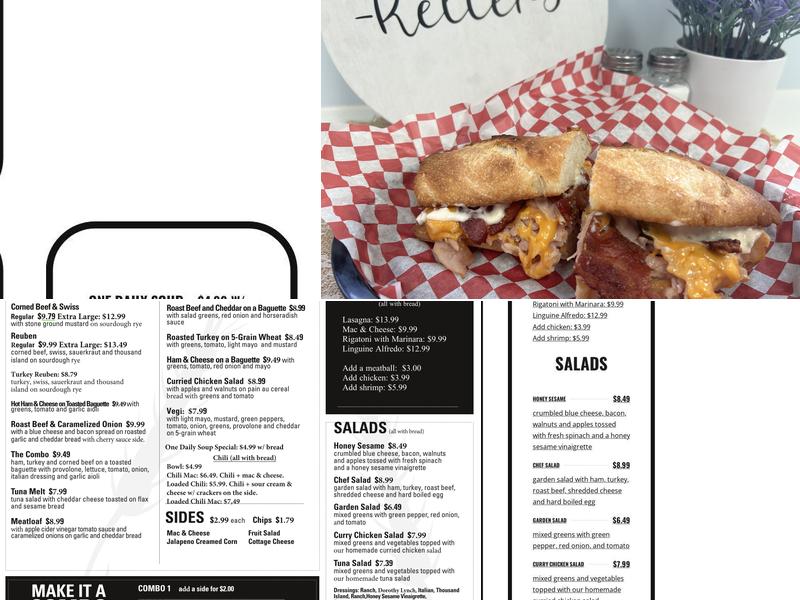 Keller's Menu