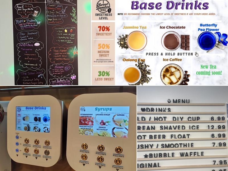 Sweet Bamboo Boba Menu