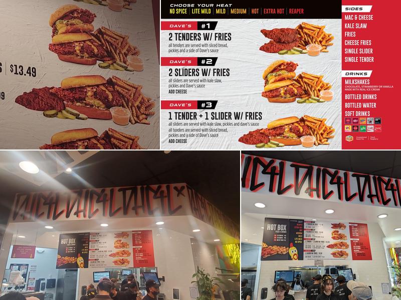 Dave's Hot Chicken Menu