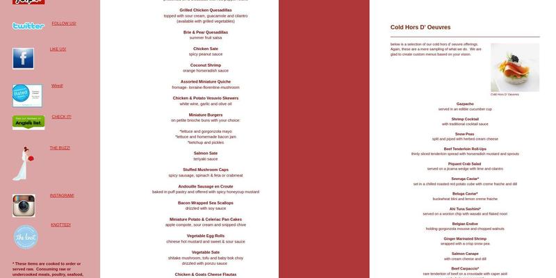 Occasions Chicago Menu