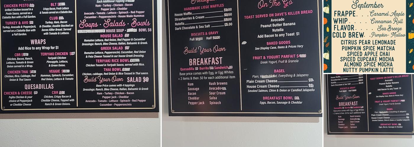 Local Grounds Coffee Menu