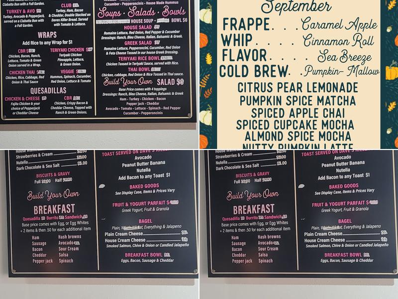 Local Grounds Coffee Menu