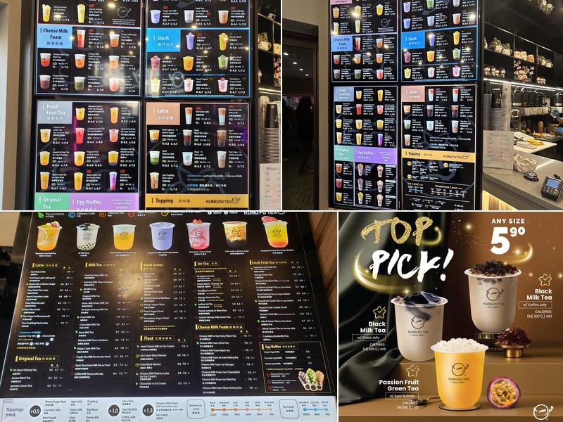 Kung Fu Tea on Richmond St. (London) Menu