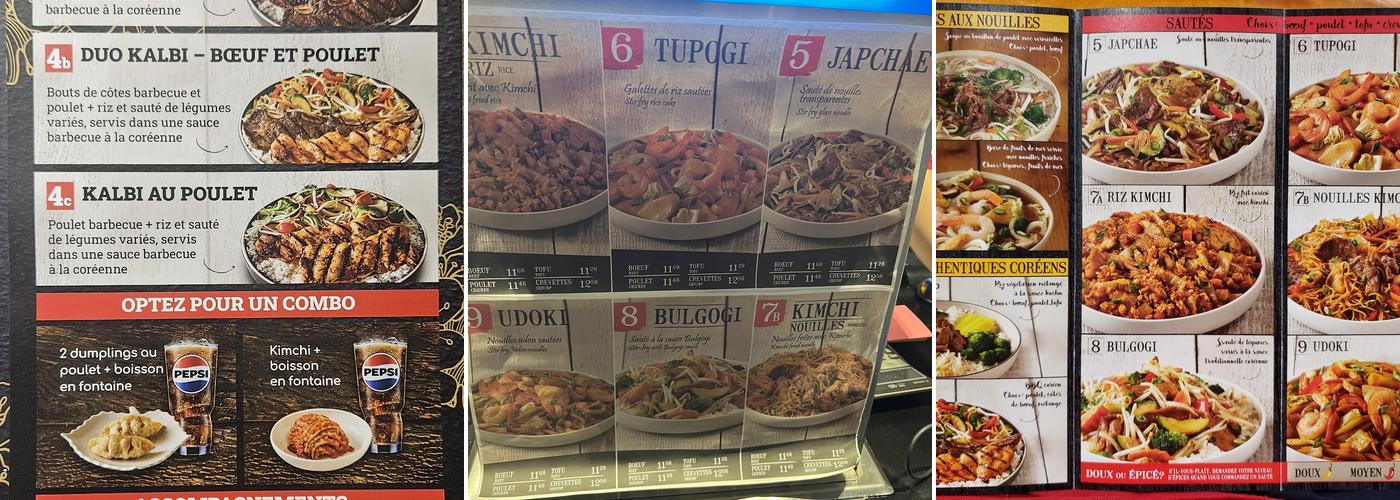 Kim Chi - Délice Coréen Menu