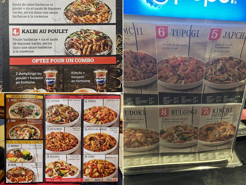 Kim Chi - Délice Coréen Menu