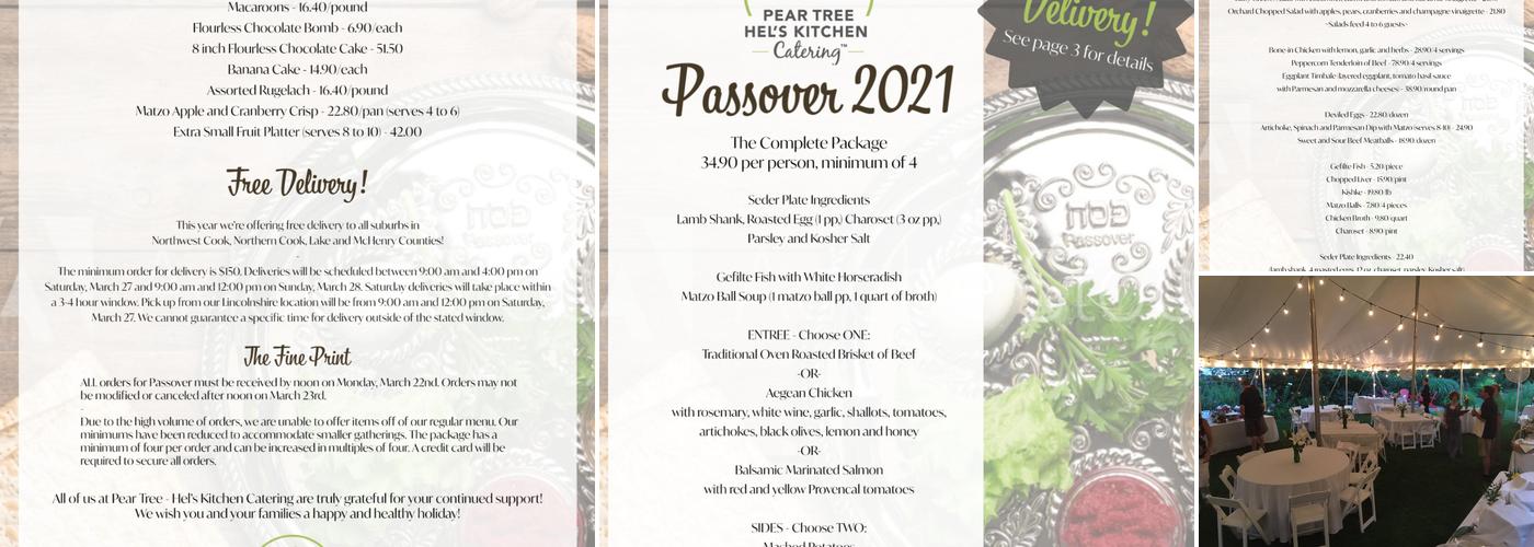 Pear Tree Catering Menu