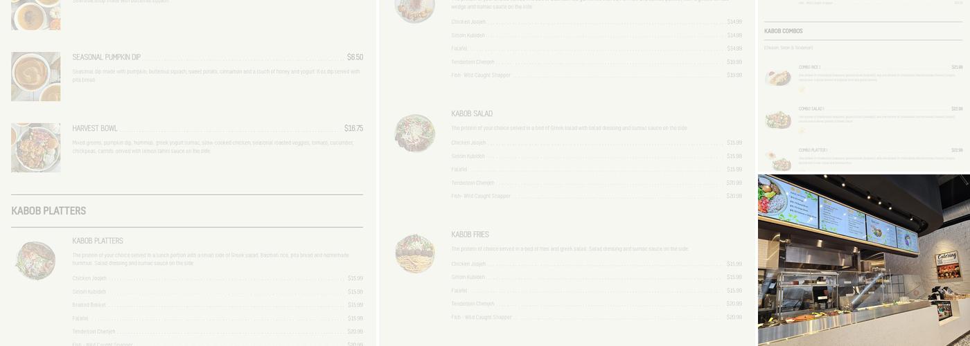 Rice Mediterranean Kitchen Menu