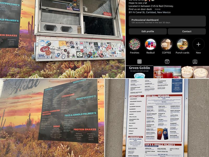 The Alibi Coffee House Menu