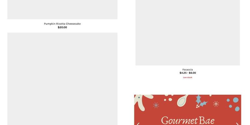 Gourmet Bae Catering Menu