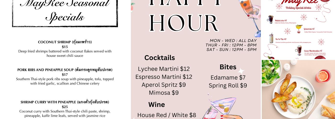 MayRee Menu