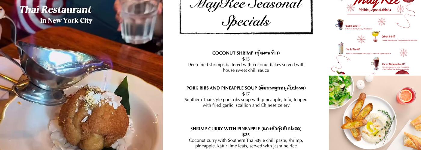 MayRee Menu