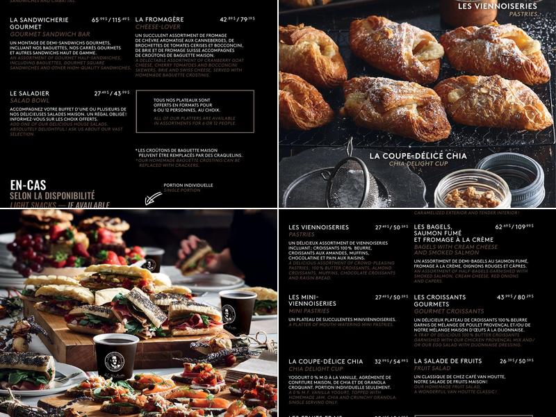 Café Van Houtte Menu