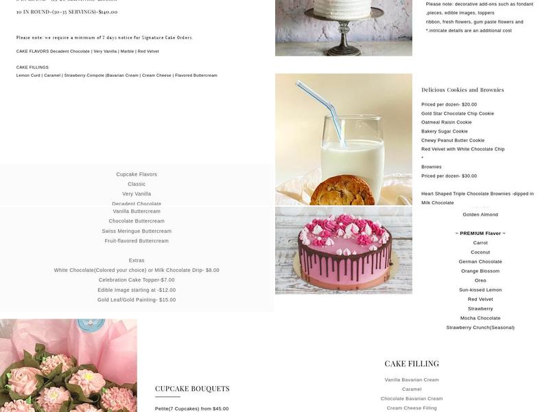 Divine Desserts by Tamara Menu