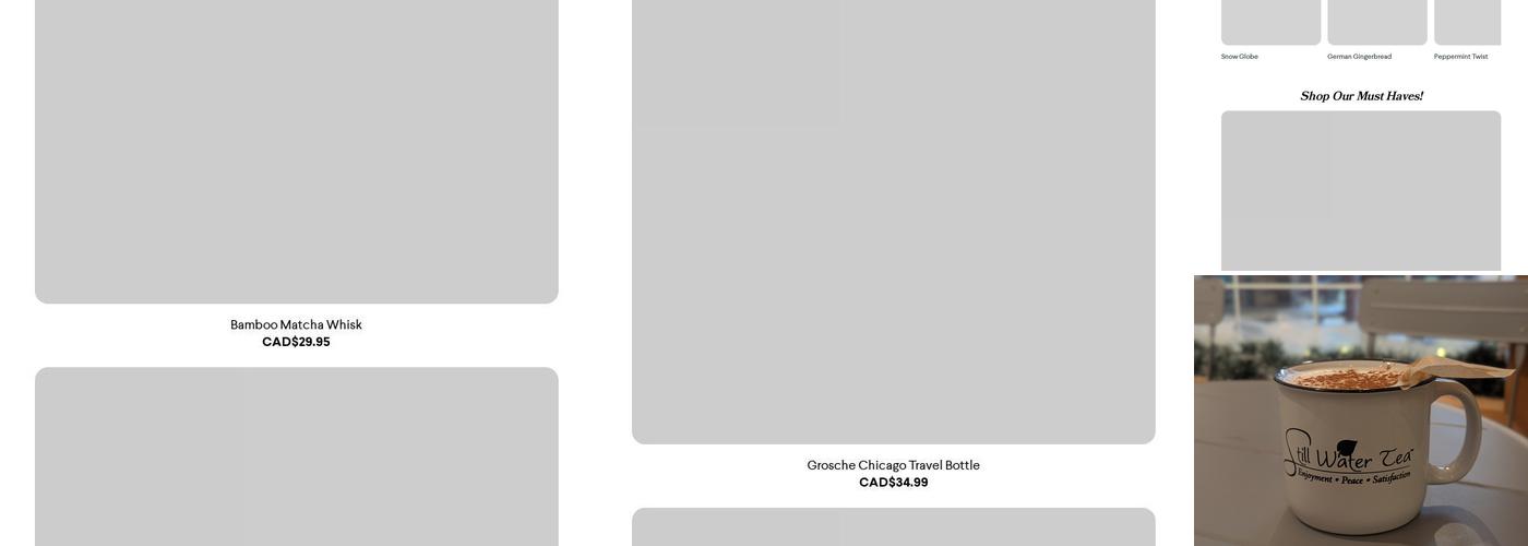 Still Water Tea Menu