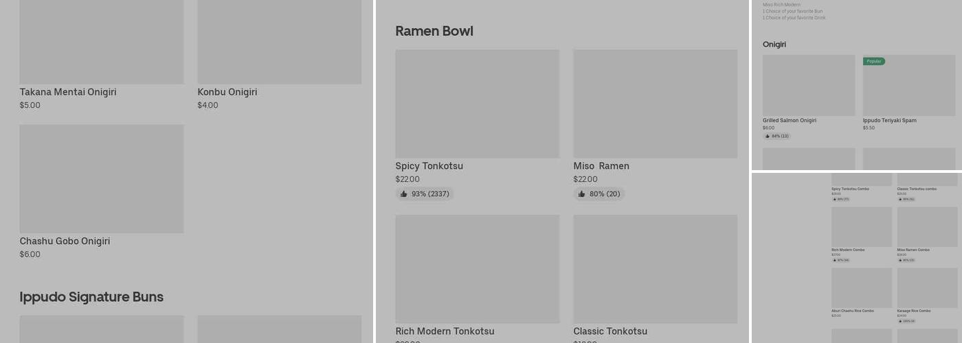 Ippudo Cloud Kitchen - LIC Menu