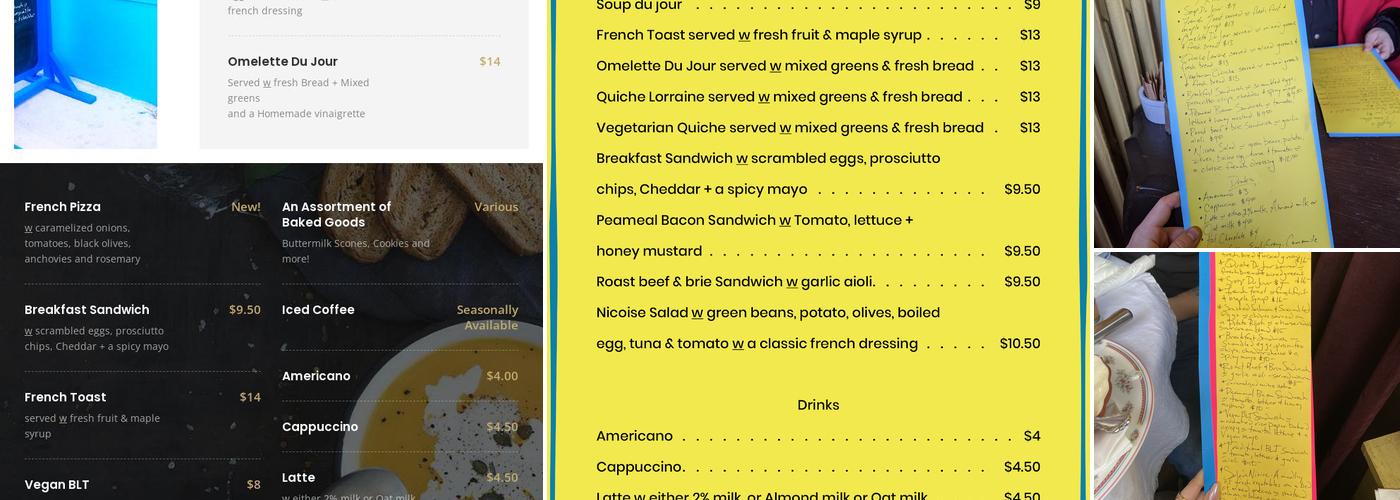 Janelle’s Kitchen Menu