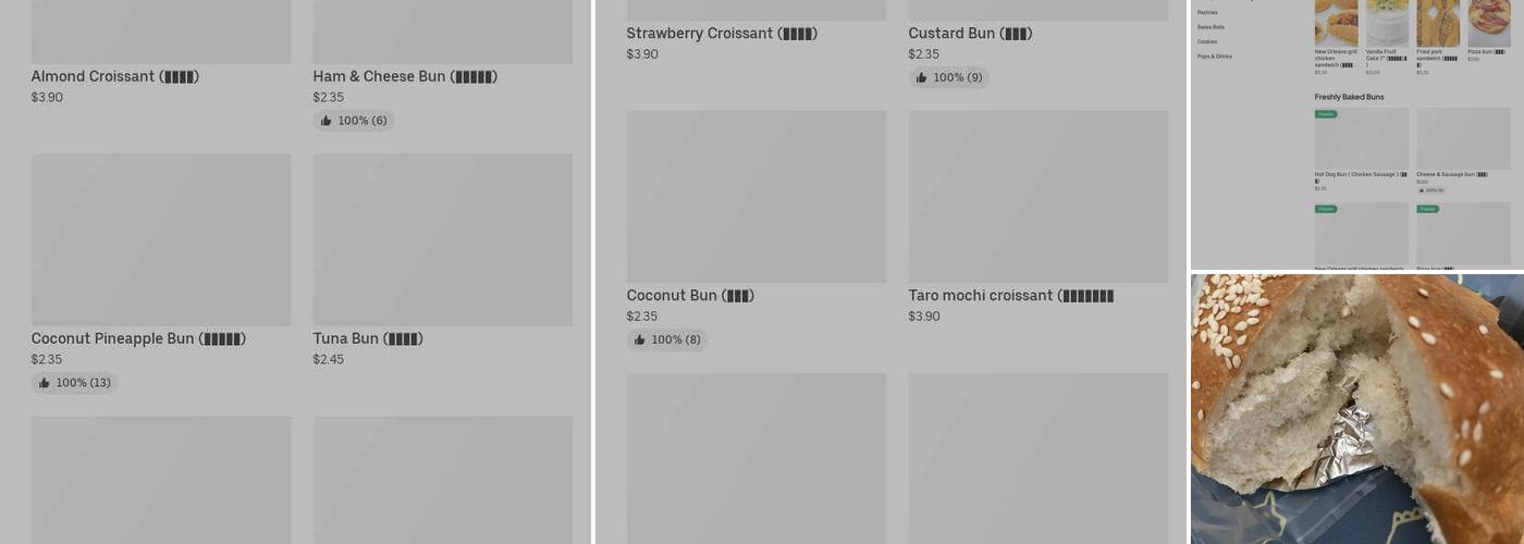 Everbest Bakery Menu
