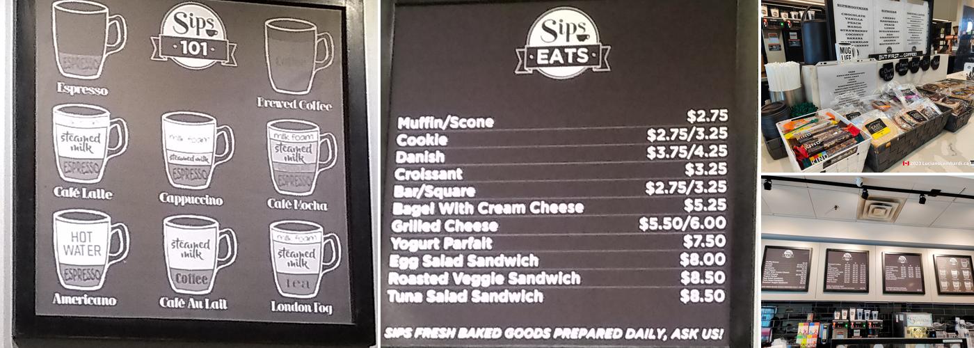 Sips Coffee House Menu