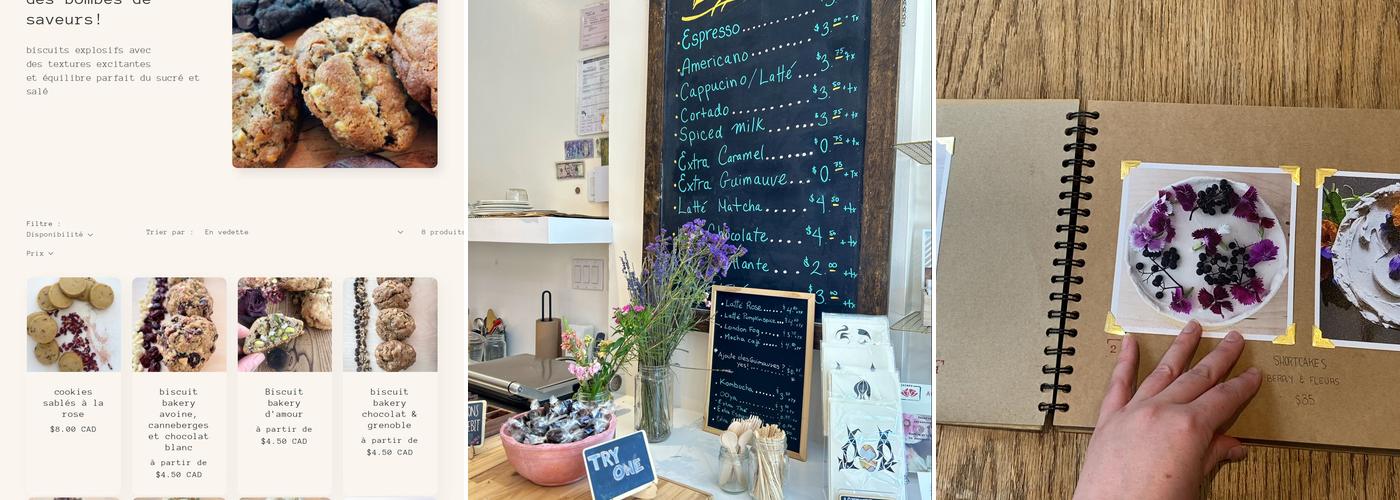 Jaimée Sweets & Cie Menu