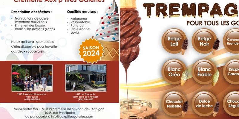 Crèmerie Aux p'tites Gâteries Menu