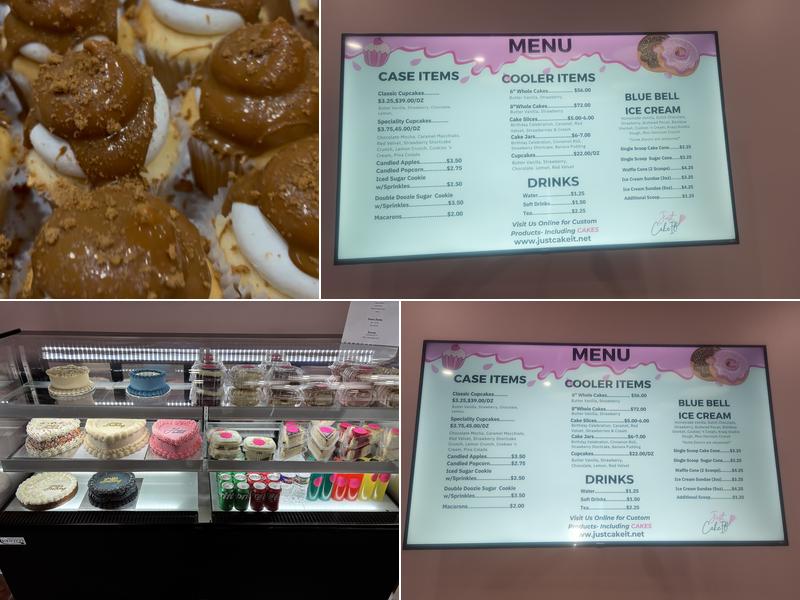 JustCakeIt! Menu