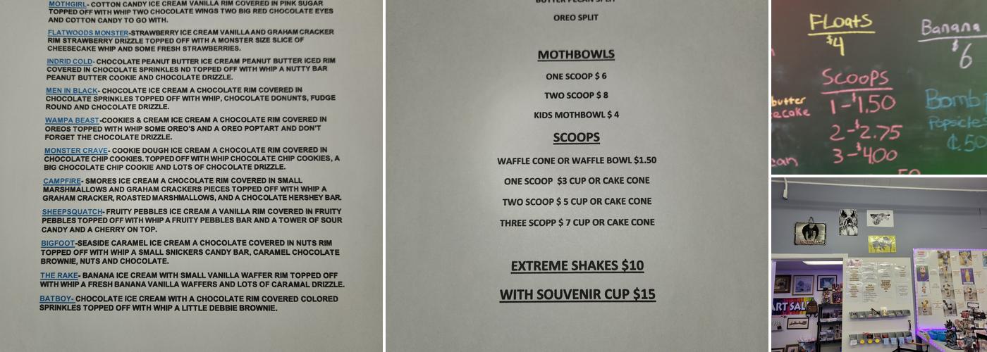 What's The Scoop Menu