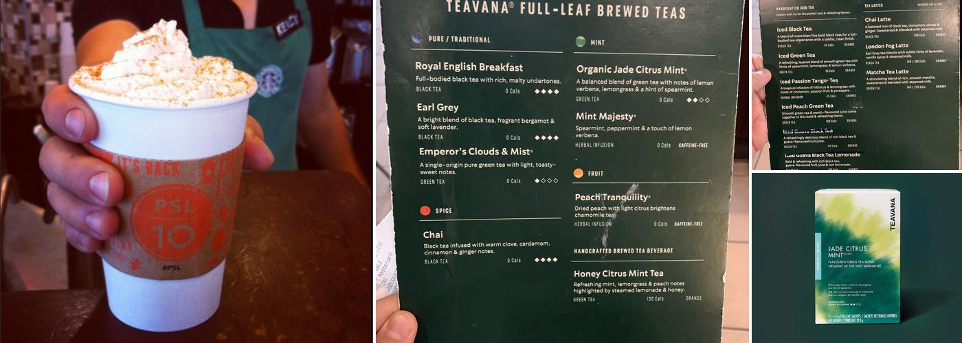 Starbucks Menu