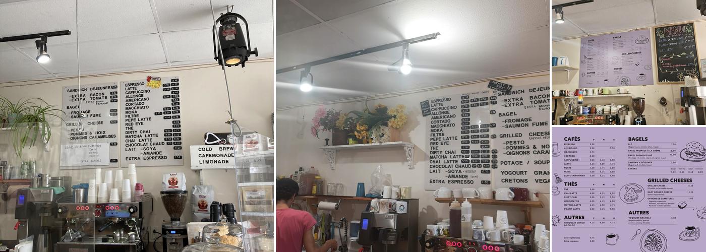 Café Reine Garçon Menu