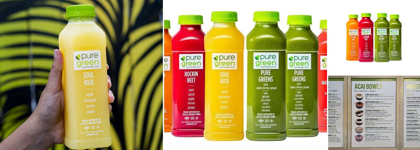 Pure Green - Juice Bar Washington Heights Menu