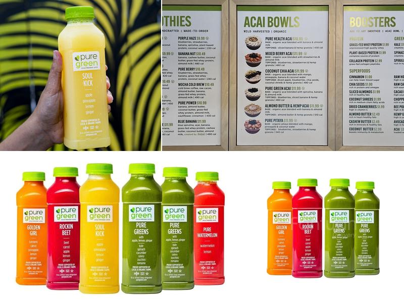 Pure Green - Juice Bar Washington Heights Menu