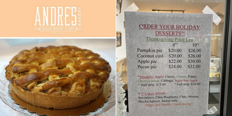 Andre's Hungarian Strudels and Pastries Menu