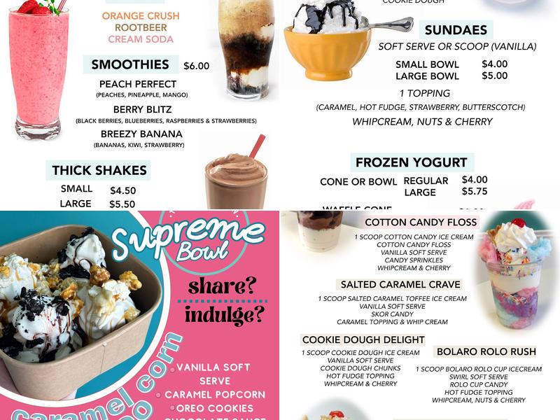 Sugared Spoon Menu