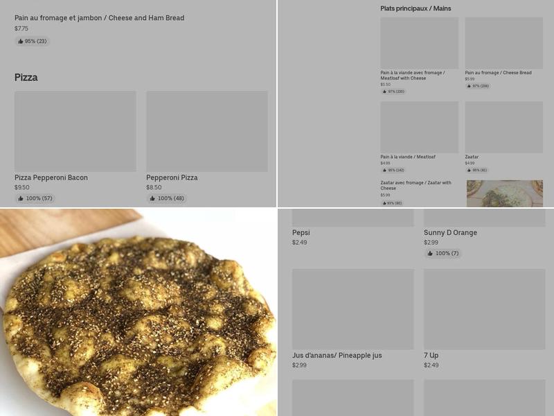 Boulangerie Du Bon Matin Menu