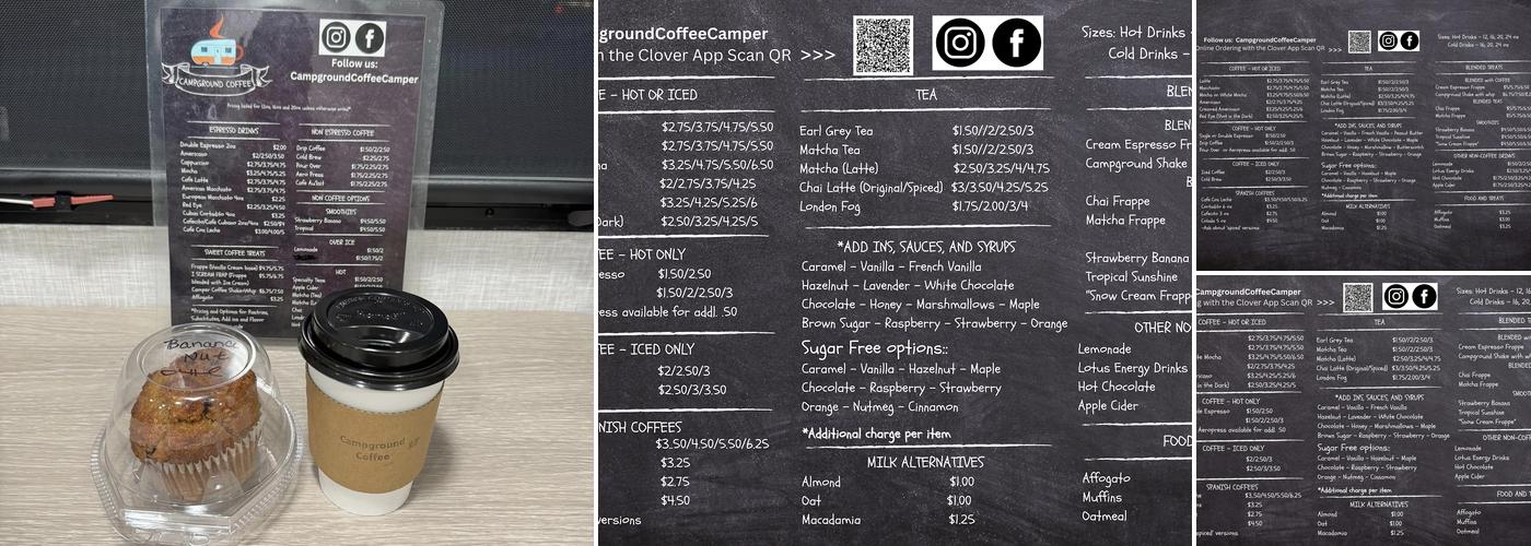 Campground Coffee Menu