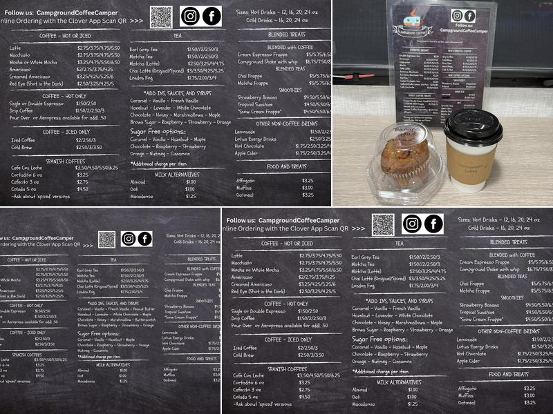 Campground Coffee Menu
