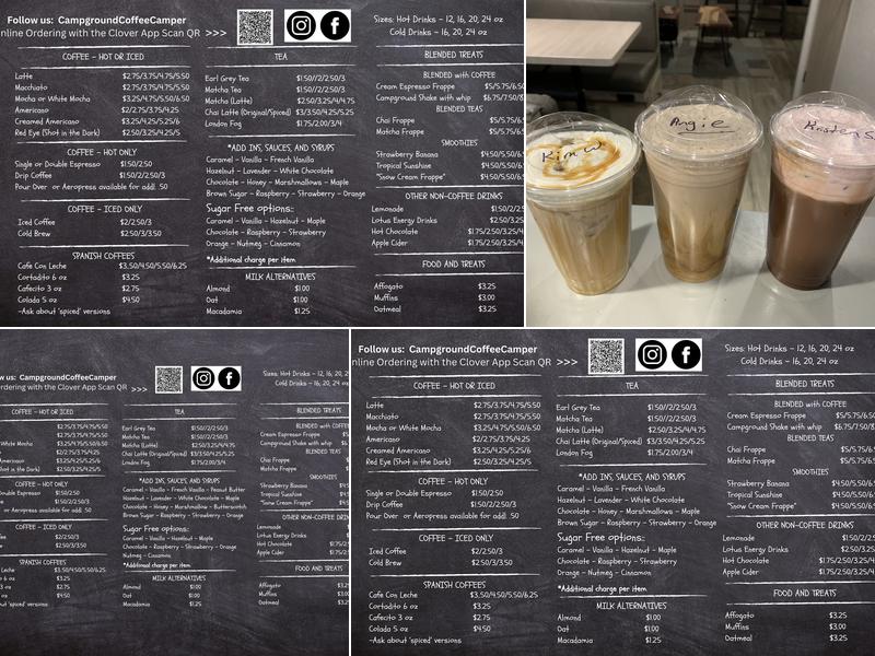 Campground Coffee Menu