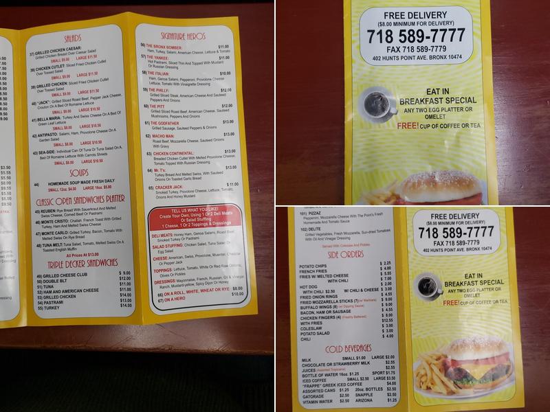 The Point CAFE & GRILL Menu