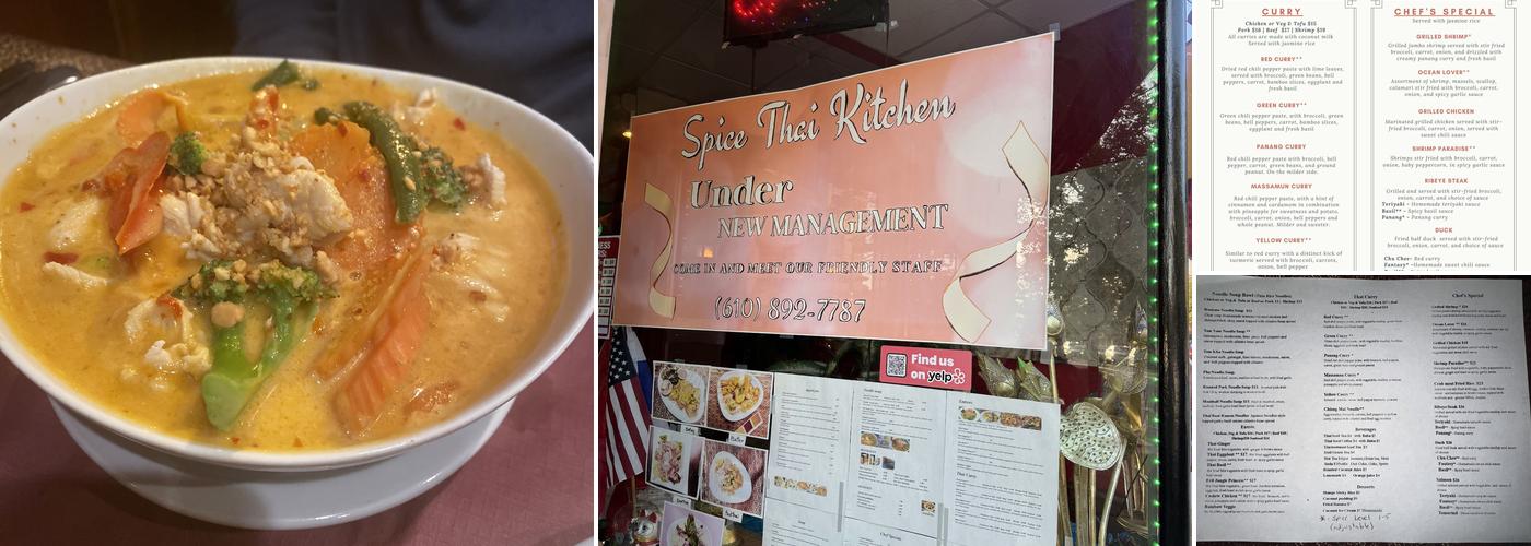 Spice Thai Kitchen Menu