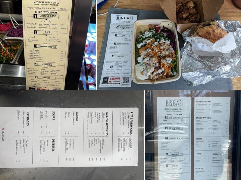 Bis Bas Mediterranean Grill Menu