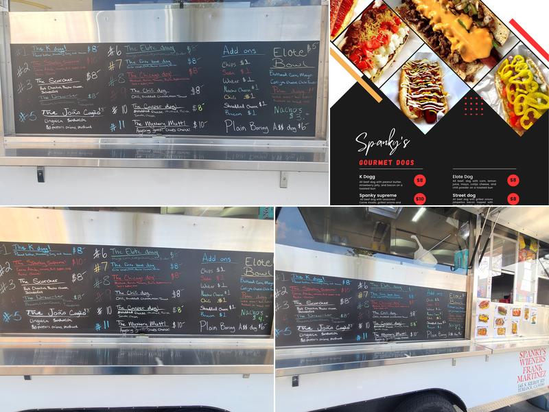 Spanky's Wieners Menu