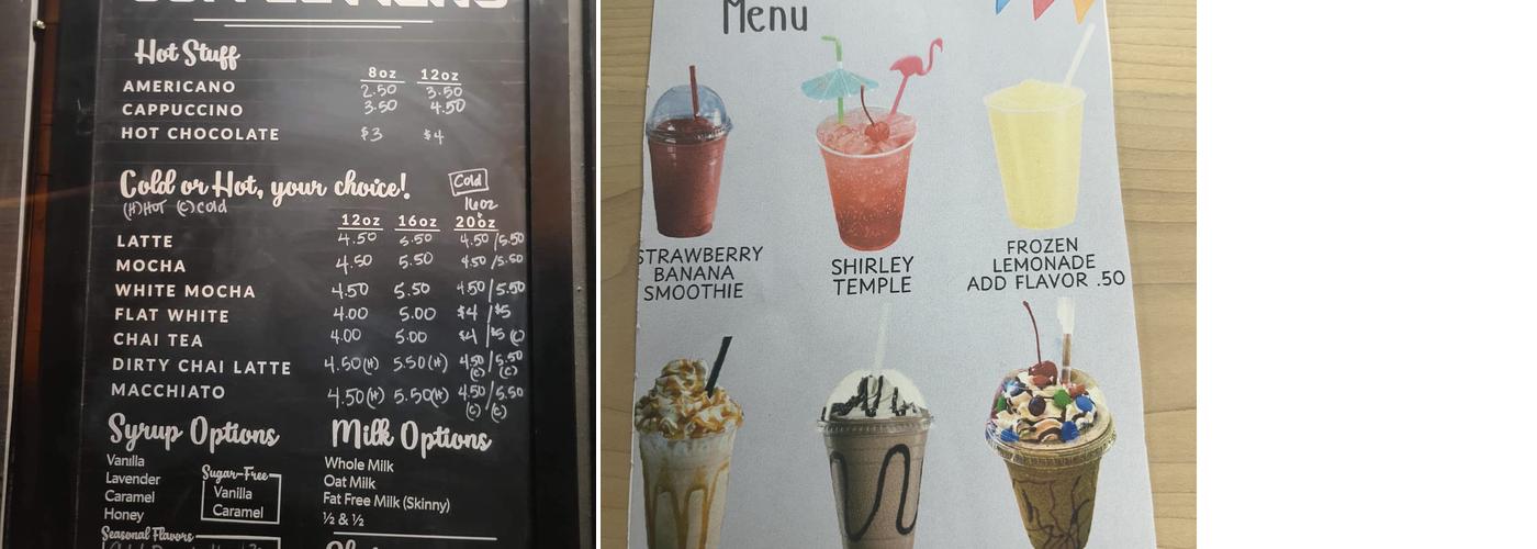 Small Town Revival Coffee & Bites Menu