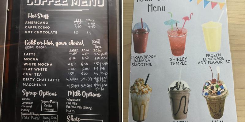 Small Town Revival Coffee & Bites Menu