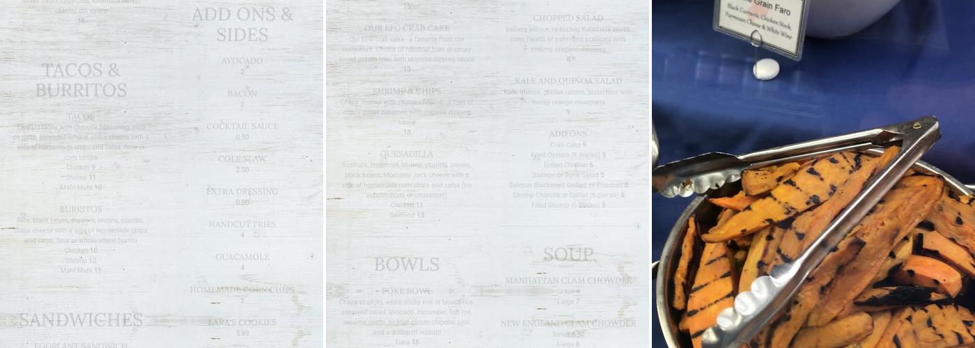 Eastchester Fish Market Menu