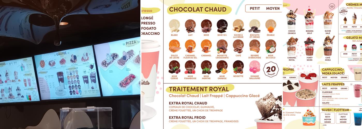 Chocolato - Jonquière Menu