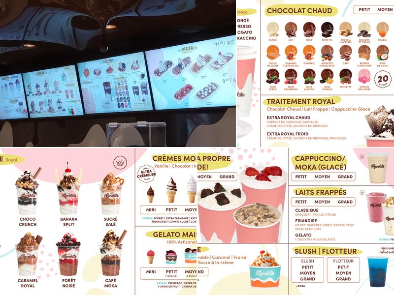 Chocolato - Jonquière Menu